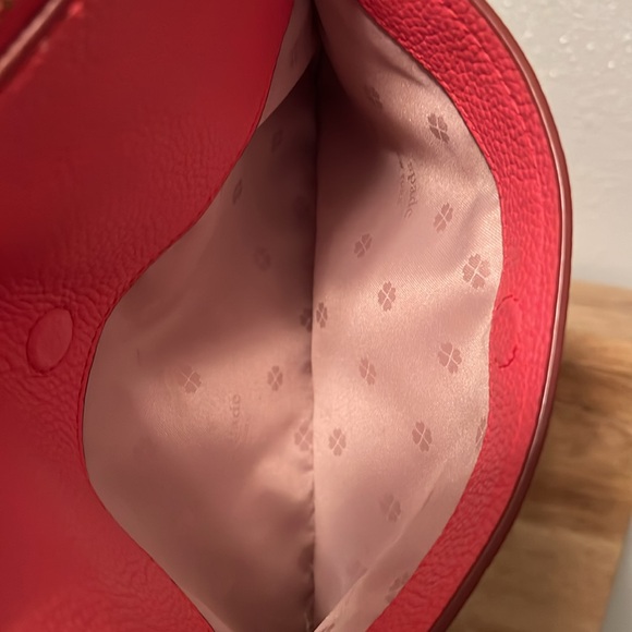 Kate Spade Coral  Pebbled Leather Crossbody - Picture 9 of 12